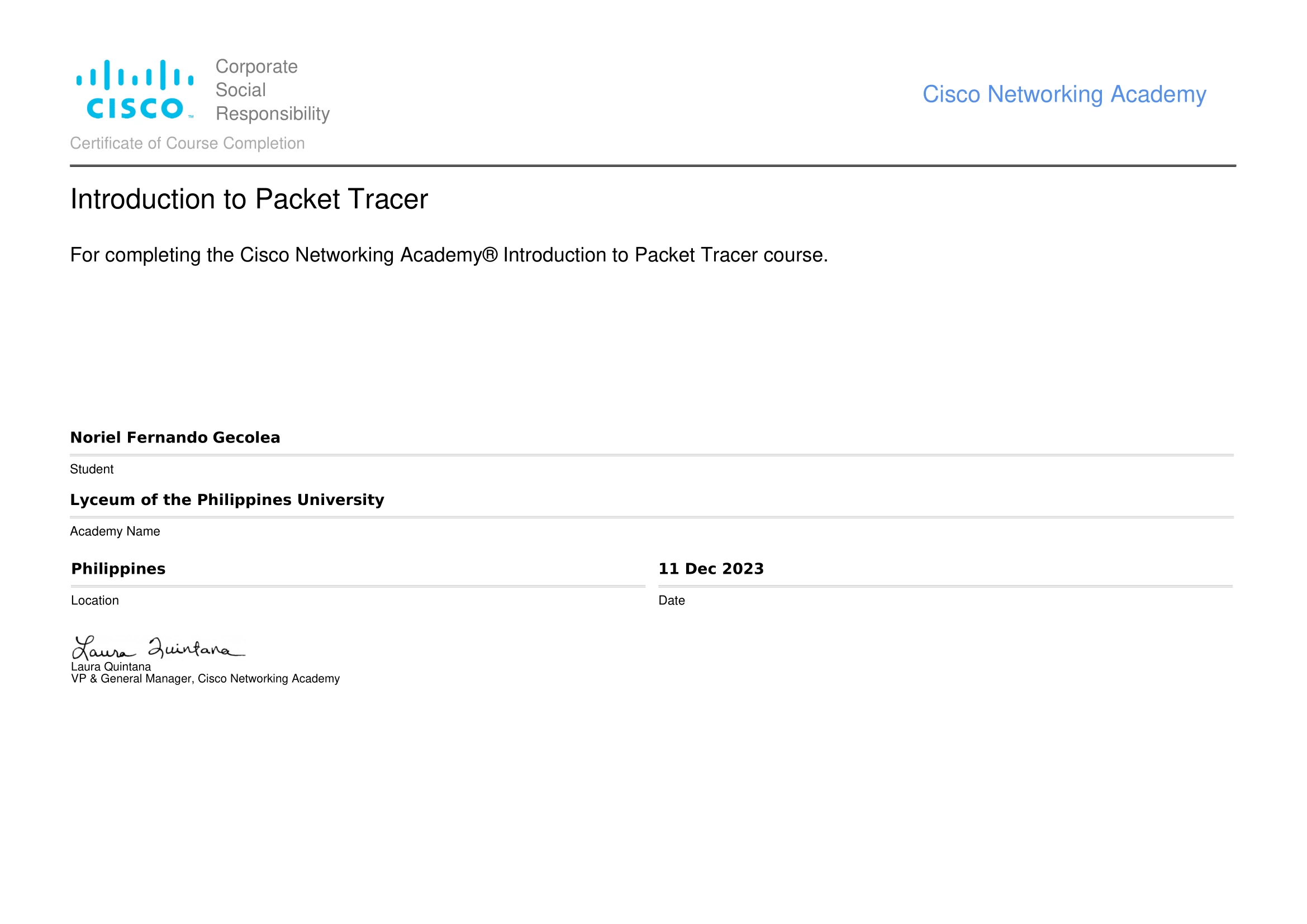 Introduction to Packet Tracer